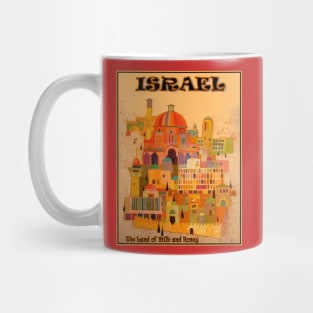 Israel Land of Milk and Honey Vintage Travel and Tourism Advertising  Poster Print Mug